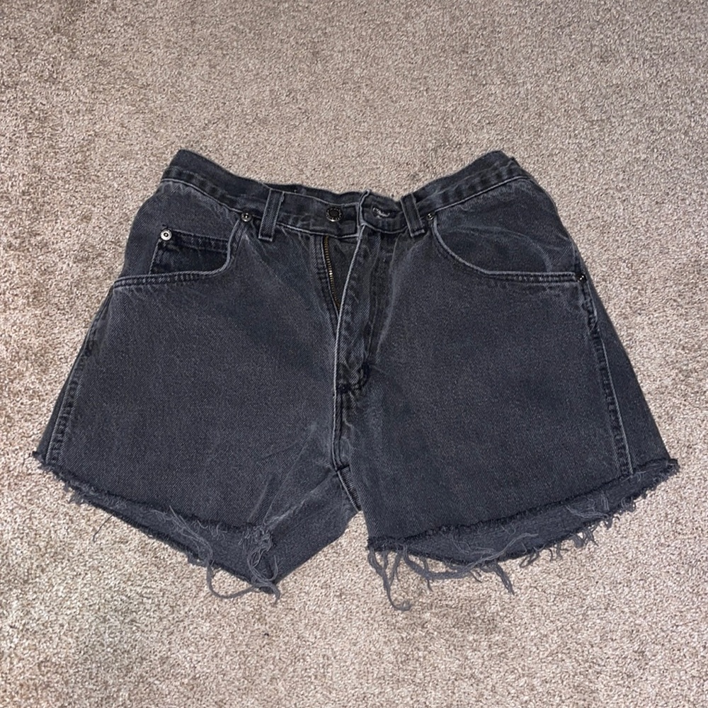 Black Wrangler Jean Shorts